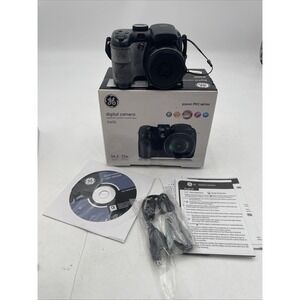 GE X400 Power Pro Digital Camera 14MP 15x Zoom+Battery+SD Card+CD+Manual+Box